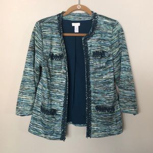 Chico’s blue/green toned jacket